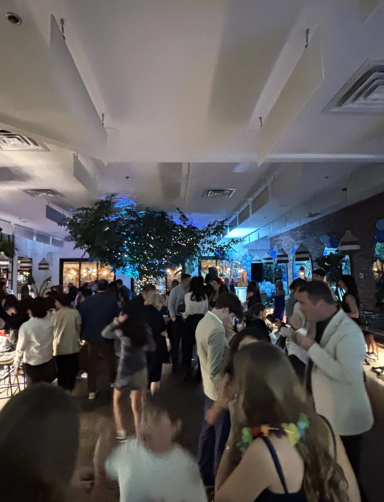 Bar mitzvah celebration with a full dance floor