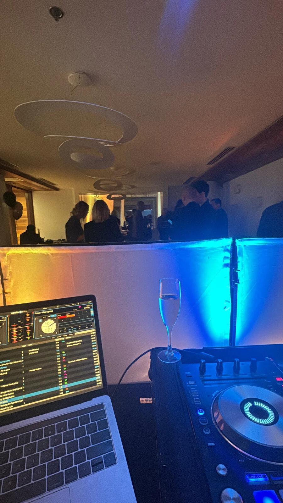 Corporate event guests at a company party in Montreal