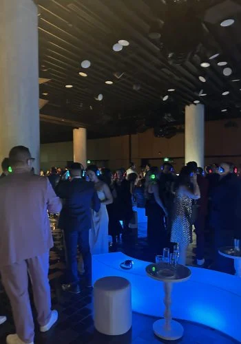 Guests dancing at a Montreal event