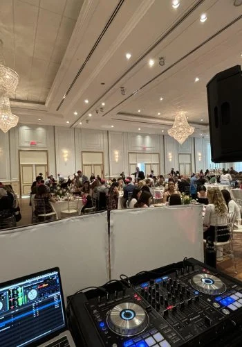 Guests posing at an event